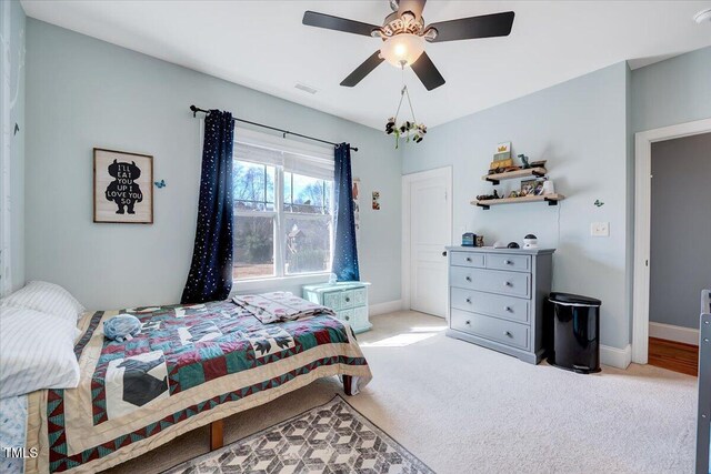 1624 Struble Cir, Willow Springs, NC 27592 - bedroom featuring carpet flooring and ceiling fan