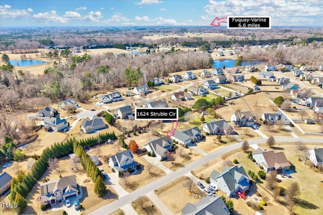 1624 Struble Cir, Willow Springs, NC 27592 - view of property location with nearby suburban area