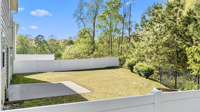 69 Florence Dr, Clayton, NC 27527 - view of yard with a patio area and a fenced backyard