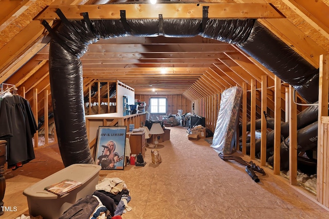 view of attic