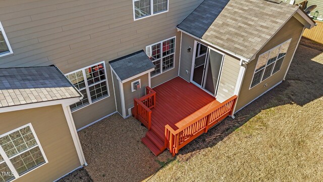 705 Prince Dr, Holly Springs, NC 27540 - back of property featuring a shingled roof