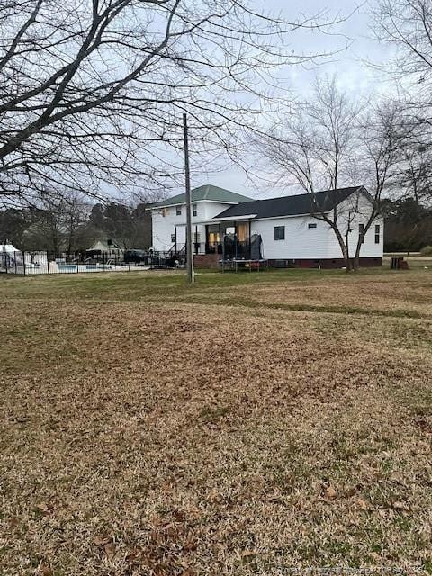 41 Lenor Dr, Lumberton, NC 28360 - view of yard with fence
