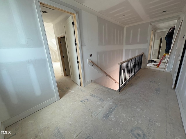hall with an upstairs landing