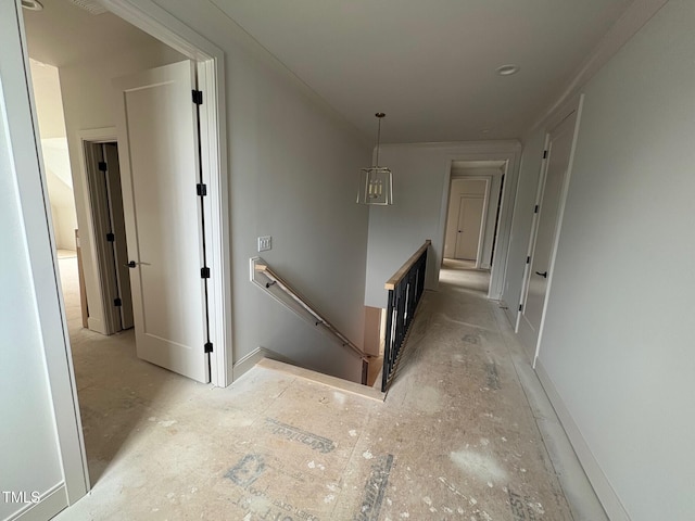 3405 Makers Cir, Raleigh, NC 27612 - hall featuring an upstairs landing
