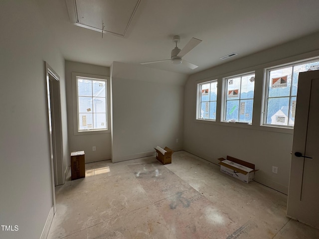 3405 Makers Cir, Raleigh, NC 27612 - unfurnished bedroom with attic access and multiple windows