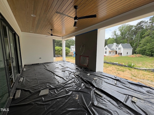 3405 Makers Cir, Raleigh, NC 27612 - view of patio / terrace featuring ceiling fan