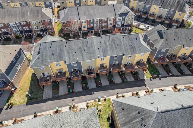 bird's eye view featuring a residential view