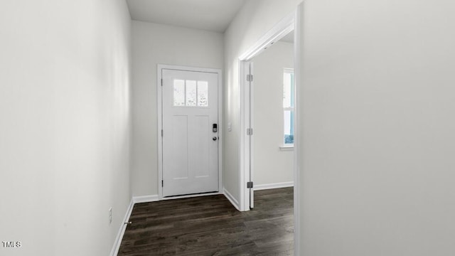3040 Platinum Cir W, End, NC 27376 - entrance foyer featuring dark wood finished floors and baseboards