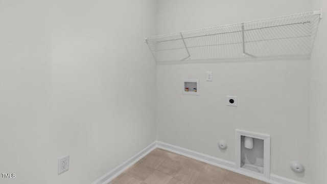 3040 Platinum Cir W, End, NC 27376 - laundry room with hookup for a gas dryer, hookup for an electric dryer, washer hookup, and light floors