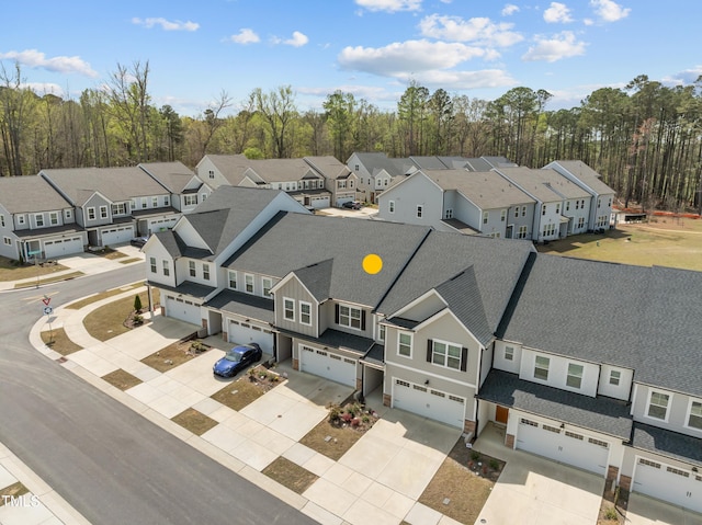 bird's eye view featuring a residential view