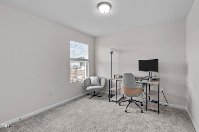 656 Dallas Rose Dr, Wendell, NC 27591 - home office featuring baseboards and carpet