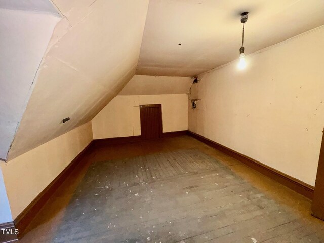 4715 Jacksontown Rd, Manson, NC 27553 - bonus room featuring baseboards and vaulted ceiling