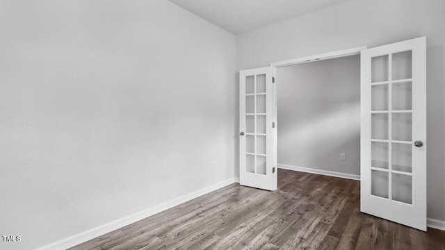 1005 Ocean Ct, Carthage, NC 28327 - unfurnished room featuring french doors and wood finished floors