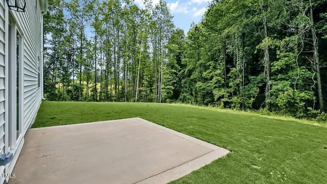 1005 Ocean Ct, Carthage, NC 28327 - view of green lawn featuring a patio area