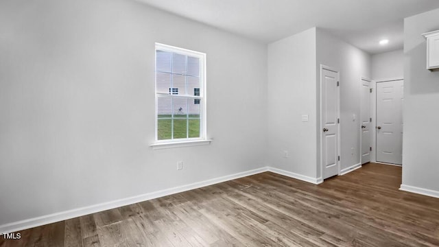 1005 Ocean Ct, Carthage, NC 28327 - spare room with wood finished floors and recessed lighting