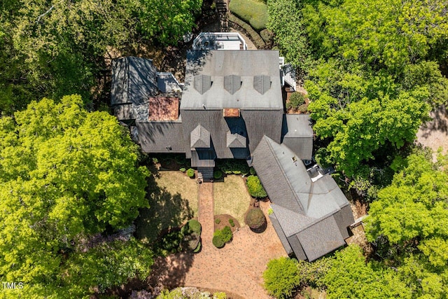 view from above of property