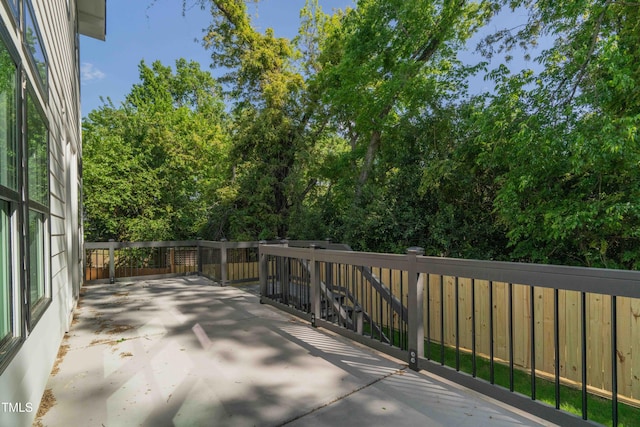 view of patio with fence