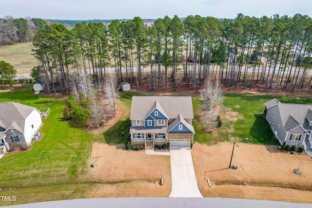 50 Lockamy Ln, Youngsville, NC 27596 - birds eye view of property