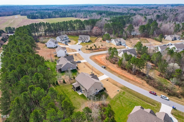 50 Lockamy Ln, Youngsville, NC 27596 - drone / aerial view with a forest view and a residential view