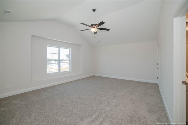 333 Edwinstowe Ave, Fayetteville, NC 28311 - bonus room with lofted ceiling, carpet flooring, ceiling fan, and baseboards
