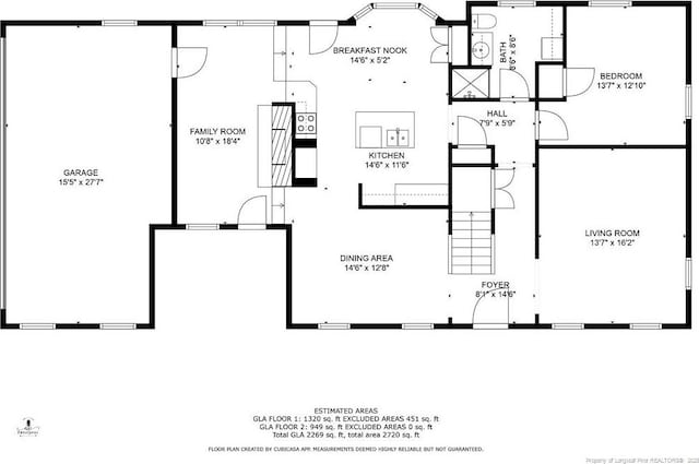 12621 Coble Dr, Laurinburg, NC 28352 - floor plan