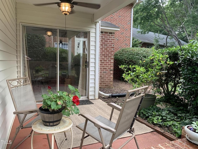 1613 Bulon Dr, Cary, NC 27518 - view of patio featuring a ceiling fan