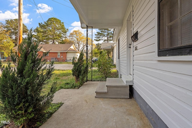view of patio / terrace with entry steps
