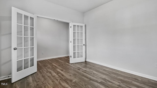 1010 Ocean Ct, Carthage, NC 28327 - empty room featuring french doors and dark wood-style flooring