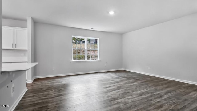 1014 Ocean Ct, Carthage, NC 28327 - unfurnished dining area with dark wood-style floors