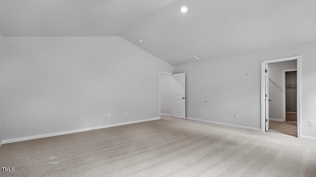 1014 Ocean Ct, Carthage, NC 28327 - additional living space featuring lofted ceiling and light carpet