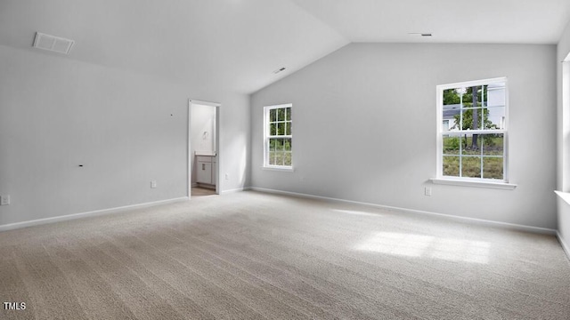1014 Ocean Ct, Carthage, NC 28327 - empty room with carpet and lofted ceiling