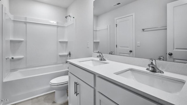1014 Ocean Ct, Carthage, NC 28327 - bathroom with double vanity and bathtub / shower combination