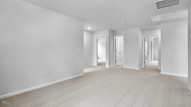1014 Ocean Ct, Carthage, NC 28327 - carpeted spare room with attic access and recessed lighting