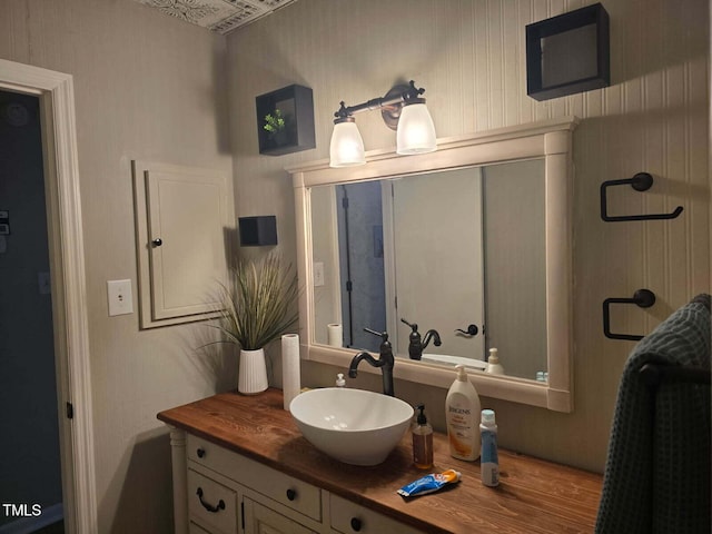 225 Sebastian Way, Rocky Mount, NC 27804 - bathroom with vanity and wood finished floors