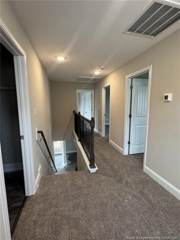 150 Ziggy Way, Raeford, NC 28376 - corridor with an upstairs landing and carpet floors