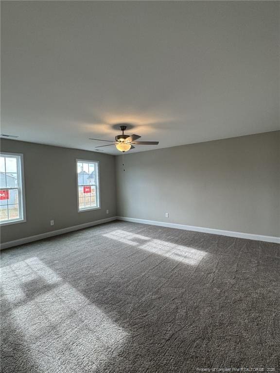 150 Ziggy Way, Raeford, NC 28376 - carpeted spare room featuring a ceiling fan and baseboards