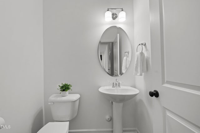 1028 Gallivant Way, Wake Forest, NC 27587 - half bath with toilet and baseboards