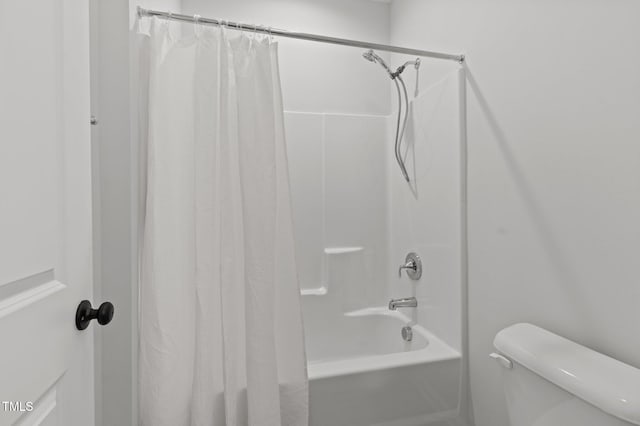 1028 Gallivant Way, Wake Forest, NC 27587 - full bath with toilet and shower / bath combination with curtain