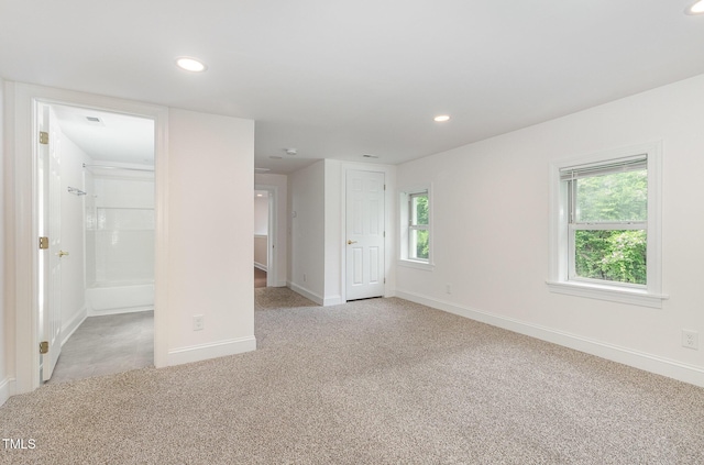 464 Longfellow St, Fuquay Varina, NC 27526 - unfurnished room featuring light carpet, recessed lighting, baseboards, and healthy amount of natural light