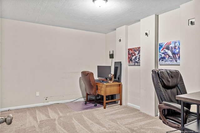 6407 Kimridge Rd, Fayetteville, NC 28314 - office featuring carpet floors and a textured ceiling
