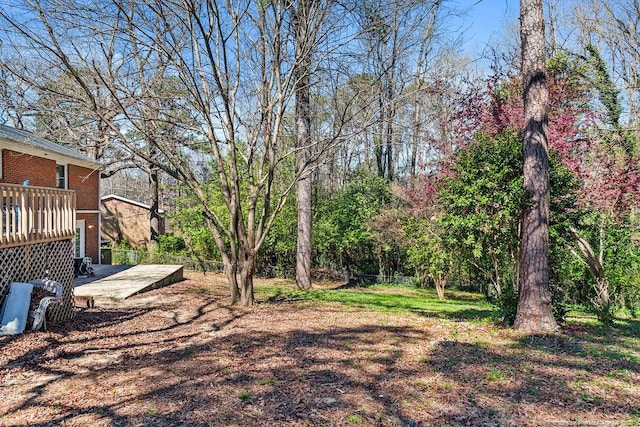 6407 Kimridge Rd, Fayetteville, NC 28314 - view of yard with a deck