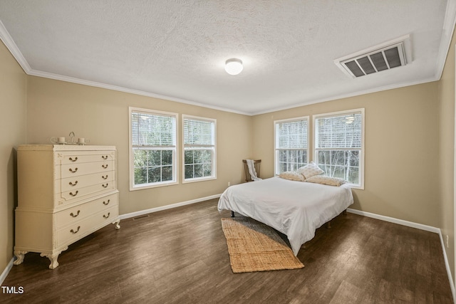 234 Rolling Hills Rd, Skipwith, VA 23968 - bedroom featuring visible vents, baseboards, wood finished floors, and crown molding