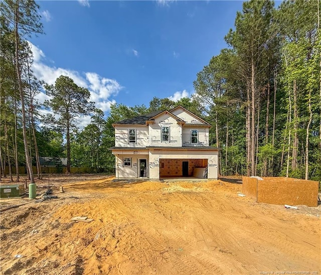 3839 Hatteras Ct, Fayetteville, NC 28312 - view of home's exterior featuring dirt driveway and an attached garage