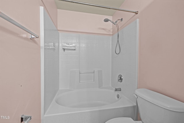 full bath with toilet and  shower combination