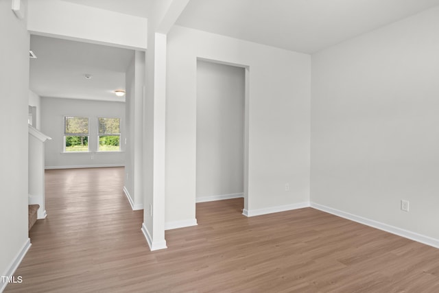 4867 Pioneer Dr, Sanford, NC 27330 - interior space featuring baseboards and wood finished floors