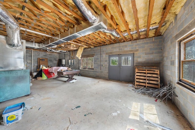 4811 New Sharon Church Rd, Hillsborough, NC 27278 - below grade area featuring concrete block wall