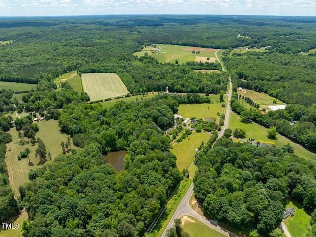 4811 New Sharon Church Rd, Hillsborough, NC 27278 - overview of rural landscape with a forest
