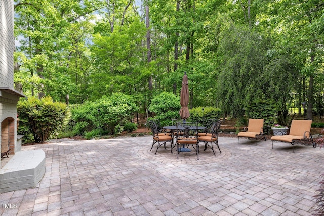 3915 Nottaway Rd, Durham, NC 27707 - view of patio / terrace with outdoor dining area