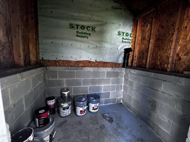 view of storage room
