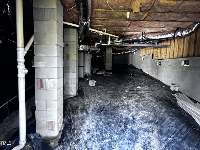 below grade area featuring crawl space